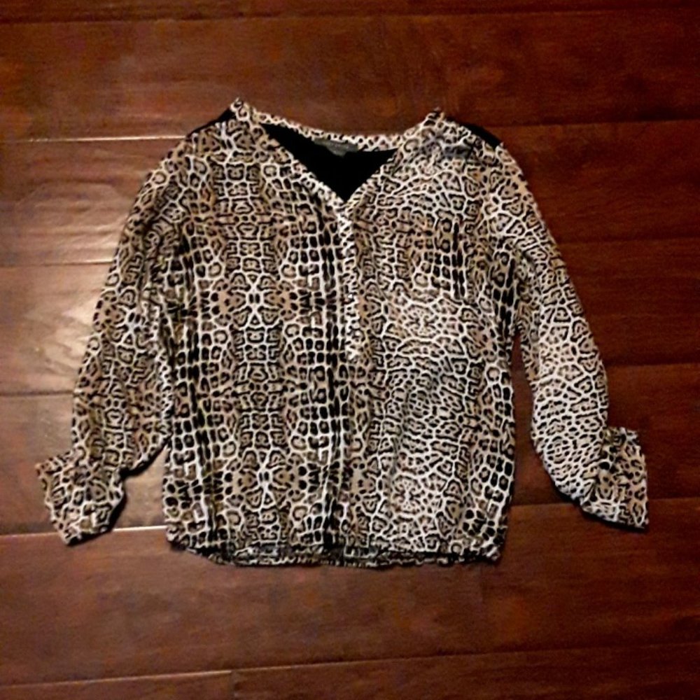 Leopard print blouse